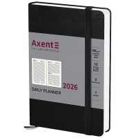 Щоден. A5 "Axent" дат2026 Pocket Strong чорний №8833-26-01-A(12)