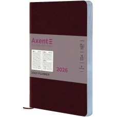 Щоден. A5 "Axent" дат2026 Partner City Soft,коричневий №8821-26-05-A