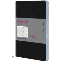 Щоден. A5 "Axent" дат2026 Partner City Soft,чорний №8821-26-01-A