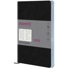 Щоден. A5 "Axent" дат2026 Partner City Soft,чорний №8821-26-01-A