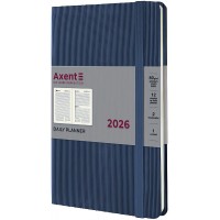 Щоден. A5 "Axent" дат2026 Partner Lines,блакитний №8815-26-48-A