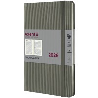 Щоден. A5 "Axent" дат2026 Partner Lines,сірий №8815-26-03-A