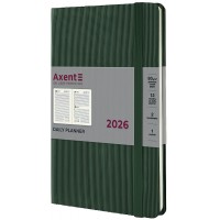 Щоден. A5 "Axent" дат2026 Partner Lines,темно-зелений №8815-26-23-A