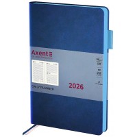Щоден. A5 "Axent" дат2026 Partner Soft Muse,синій №8827-26-3-A