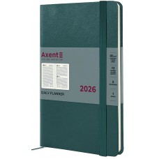Щоден. A5 "Axent" дат2026 Partner Strong,лазурний №8819-26-63-A