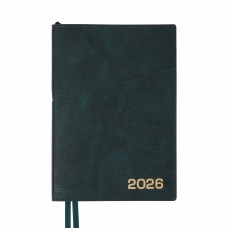Щоден. A5 "Leo Planner" дат2026 184арк. Credo інтегр, смарагдовий №252646