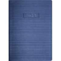 Ежедневник датированный 2026 Optima Stripe А5 синий O25285-02 Ежедневник датированный 2026 Optima Stripe А5 синий O25285-02