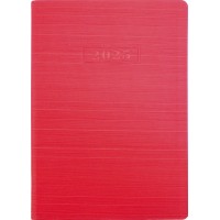 Щоденник датований 2026 Optima Stripe А5 червоний O25285-03 Щоденник датований 2026 Optima Stripe А5 червоний O25285-03