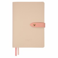 Щоден. A5 "Leo Planner" недат. 160арк. Secret бежевий м'яка обкл. №252702