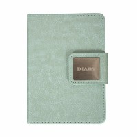Щоден. A6 "Leo Planner" недат. 160арк. Chiara світло-бірюзовий тв. обкл. №252710