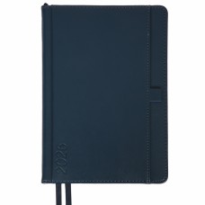 Щоден. A5 "Leo Planner" дат2026 184арк. Legacy тв. обкл., синій №252648