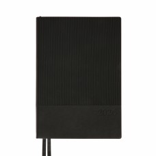 Щоден. A5 "Leo Planner" дат2026 184арк. Velvet м'яка. обкл., чорний №252638
