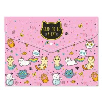 Папка-конверт CoolForSchool A5 Colorfull на кнопці (12) (120) CF32013-01