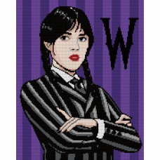 Алмазна мозаїка "Santi" Wednesday Addams 40х50см,на підрамнику №955333