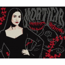 Алмазна мозаїка "Santi" Wednesday. Mysterious Morticia 40х50см,на підрамнику №955114