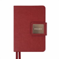 Щоден. A6 "Leo Planner" дат2026 176арк. Chiara бордовий тв. обкл. №252705