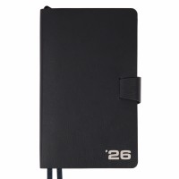 Щоден. A5 "Leo Planner" дат2026 176арк. Alpha м'яка. обкл., темно-синій №252629