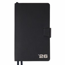 Щоден. A5 "Leo Planner" дат2026 176арк. Alpha м'яка. обкл., темно-синій №252629