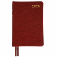 Щоден. A5 "Leo Planner" дат2026 184арк. City тв. обкл. коричневий №252668
