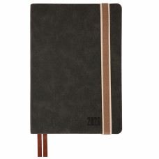 Щоден. A5 "Leo Planner" дат2026 184арк. Trend м'як. обкл. чорний №252693