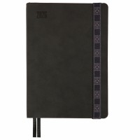 Щоден. A5 "Leo Planner" дат2026 184арк. Voyage м'як. обкл. графітовий №252695
