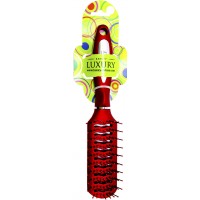 Щітка масажна д/волосся "Luxury" red №HB-04-13