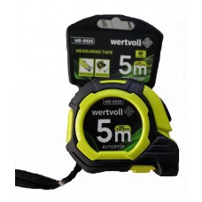 Рулетка Master Tool Autostop 2 фіксатора,нейлонове покриття №ms-0525 5мх25мм