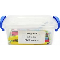 Лічильні палички (100шт) у прямокутному контейнері 0,3л №0182(48)