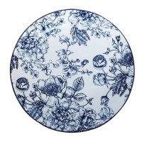 Тарілка обідня скло "Limited Edition Blossom Blue" 26,5см №YF7001-1/83121