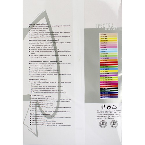 Папір кольор. А3 160г/м інт. Spectra Color Red 250 (червоний)(250)(1250)