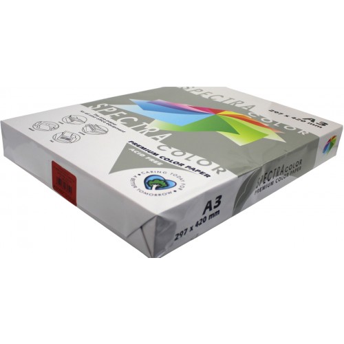 Папір кольор. А3 160г/м інт. Spectra Color Red 250 (червоний)(250)(1250)