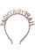 Обруч для волосся "Happy birthday" бусинки рожеве золото №15111(20)