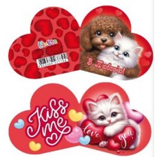 Валентинка 15,1х,8,2см №ЛВО25-65/7794/Мандарин/(10)