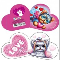 Валентинка 15,1х,8,2см №ЛВО25-76/7794/Мандарин/(10)