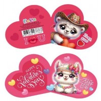 Валентинка 13,1х,7,1см №ЛВО25-153/7787/Мандарин/(10)