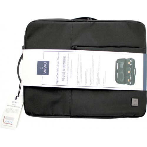 Сумка для ноутбука "WIWU" Alpha Double Layer Sleeve 16" black/Breidon/