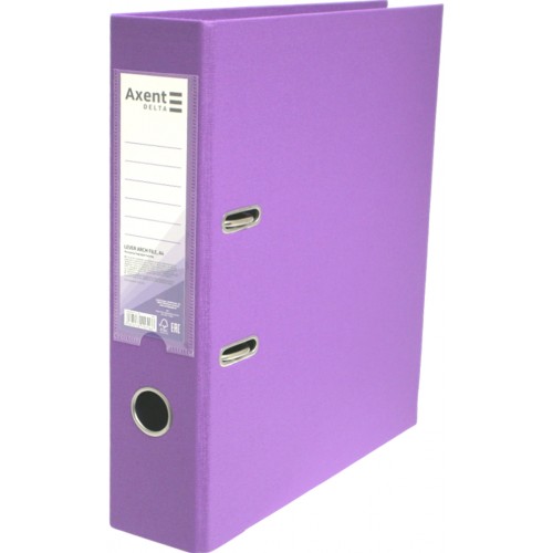 Папка-реєстратор А4 "Axent" 7,5см №1712-26P Delta Pastelini двостор. PP (бузкова)розібр.