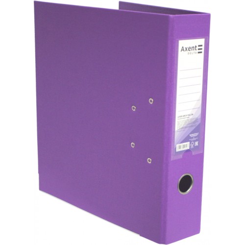 Папка-реєстратор А4 "Axent" 7,5см №1712-26P Delta Pastelini двостор. PP (бузкова)розібр.