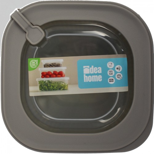 Контейнер для харч. прод. пласт. "Idea Home Line Box Bej" 1,1л квадр. №00682(24)