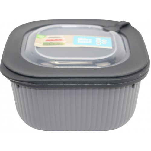Контейнер для харч. прод. пласт. "Idea Home Line Box Gray" 1,1л квадр. №00682(24)