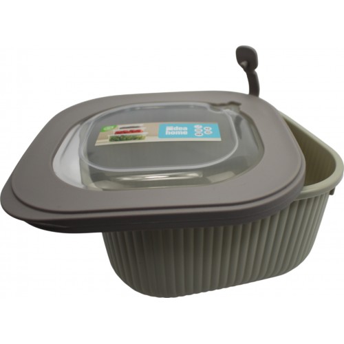 Контейнер для харч. прод. пласт. "Idea Home Line Box Bej" 1,8л квадр. №00683(24)