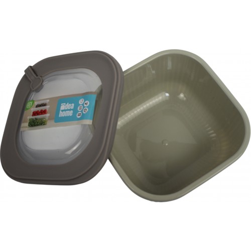 Контейнер для харч. прод. пласт. "Idea Home Line Box Bej" 1,8л квадр. №00683(24)