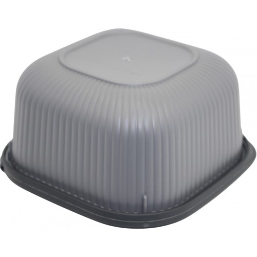 Контейнер для харч. прод. пласт. "Idea Home Line Box Gray" 1,8л квадр. №00683(24)