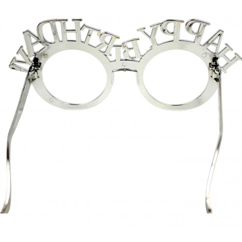 Окуляри "Happy birthday" срібло №15814(12)