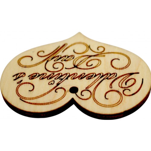 Сердце Valentine's Day 6 см фанера