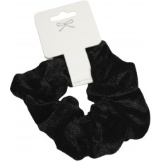 Резинка велюр чорна №3-8-18(12)