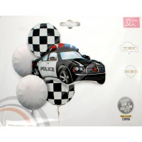 Набір кульок повітр. для фотозони "Поліція" 5шт №TX-380(10)