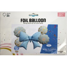 Набір кульок повітр. для фотозони "Бантик синій" 5шт(10)