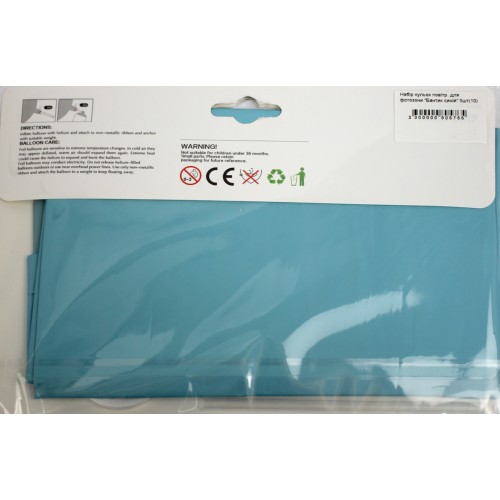 Набір кульок повітр. для фотозони "Бантик синій" 5шт(10)