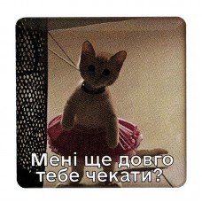 Наліпка 3D "Ще довго чекати?" №471140/Colibrik/